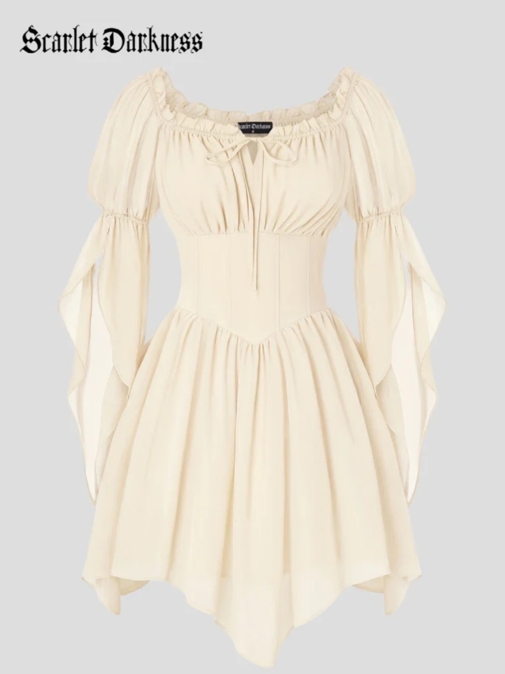 Long Sleeve Off Shoulder Dress (Size L)